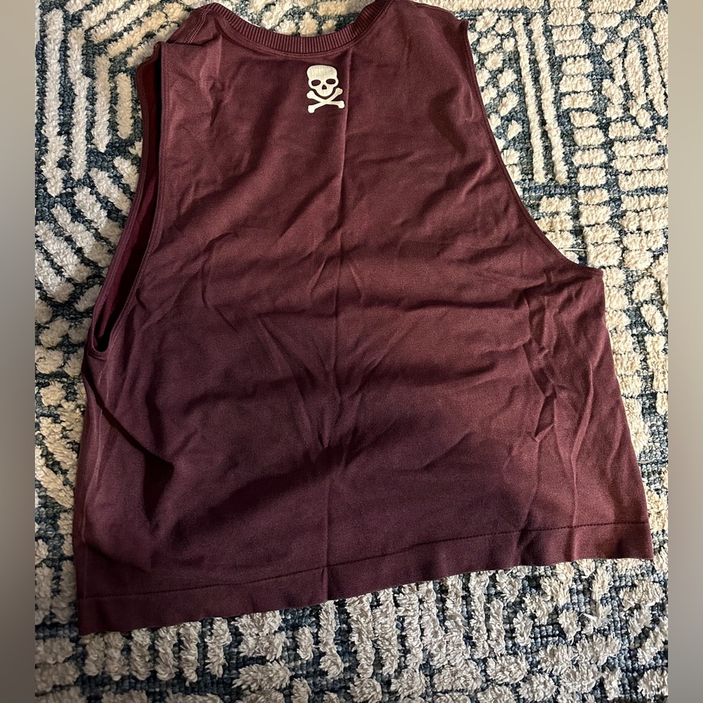 SoulCycle purple workout tank